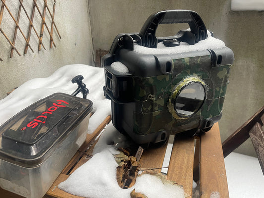 Après une semaine au froid, le piège fonctionne toujours!